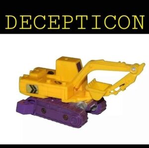 Transformers G1 DECEPTICON EXCAVATOR construction vehicle vintage